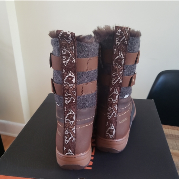 Merrell NIB Sylvia Waterproof Faux Fur Lined Boot - size 8 - Picture 4 of 10